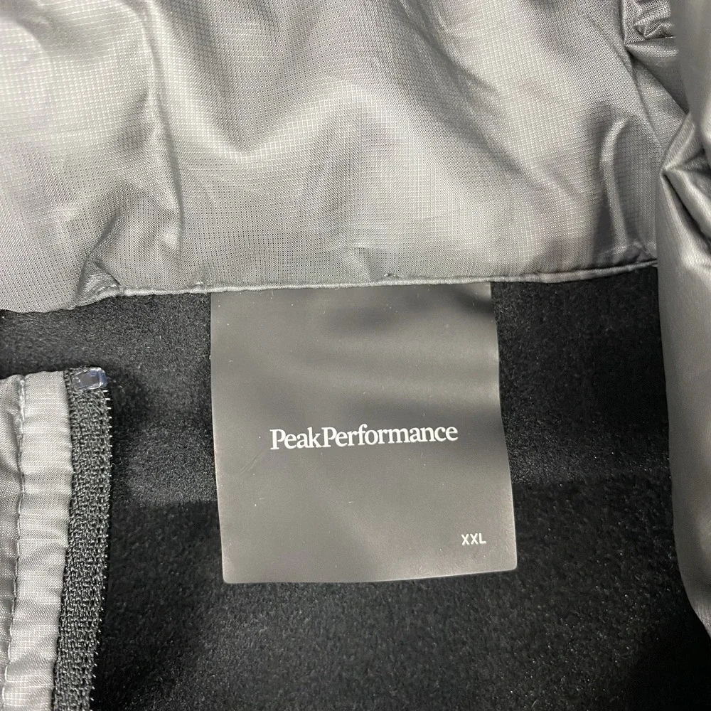 Peak Performance Alum Vest Mens Size XXL Grey Black Hybrid Hooded Puffer Running - Picture 6 of 14